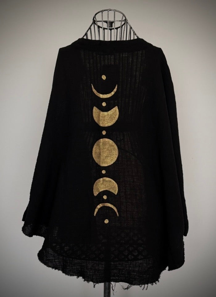 luxury organic muslin cotton kimono